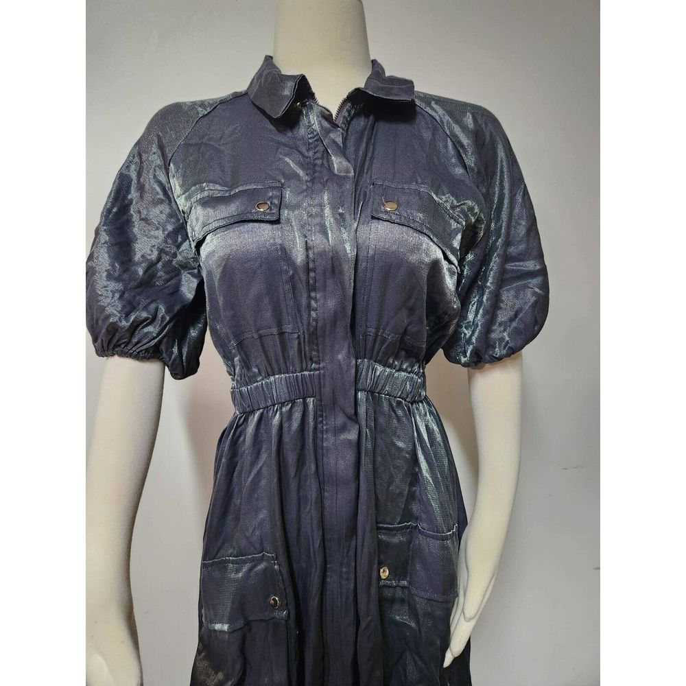 Anthropolgie x Samant Chauhan Utility Shirt Dress Size 1XL - Picture 12 of 15
